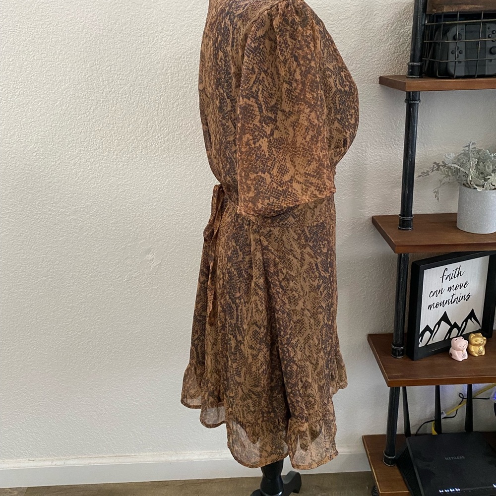 Abercrombie & Fitch Snake Print Flowy Button Down… - image 5